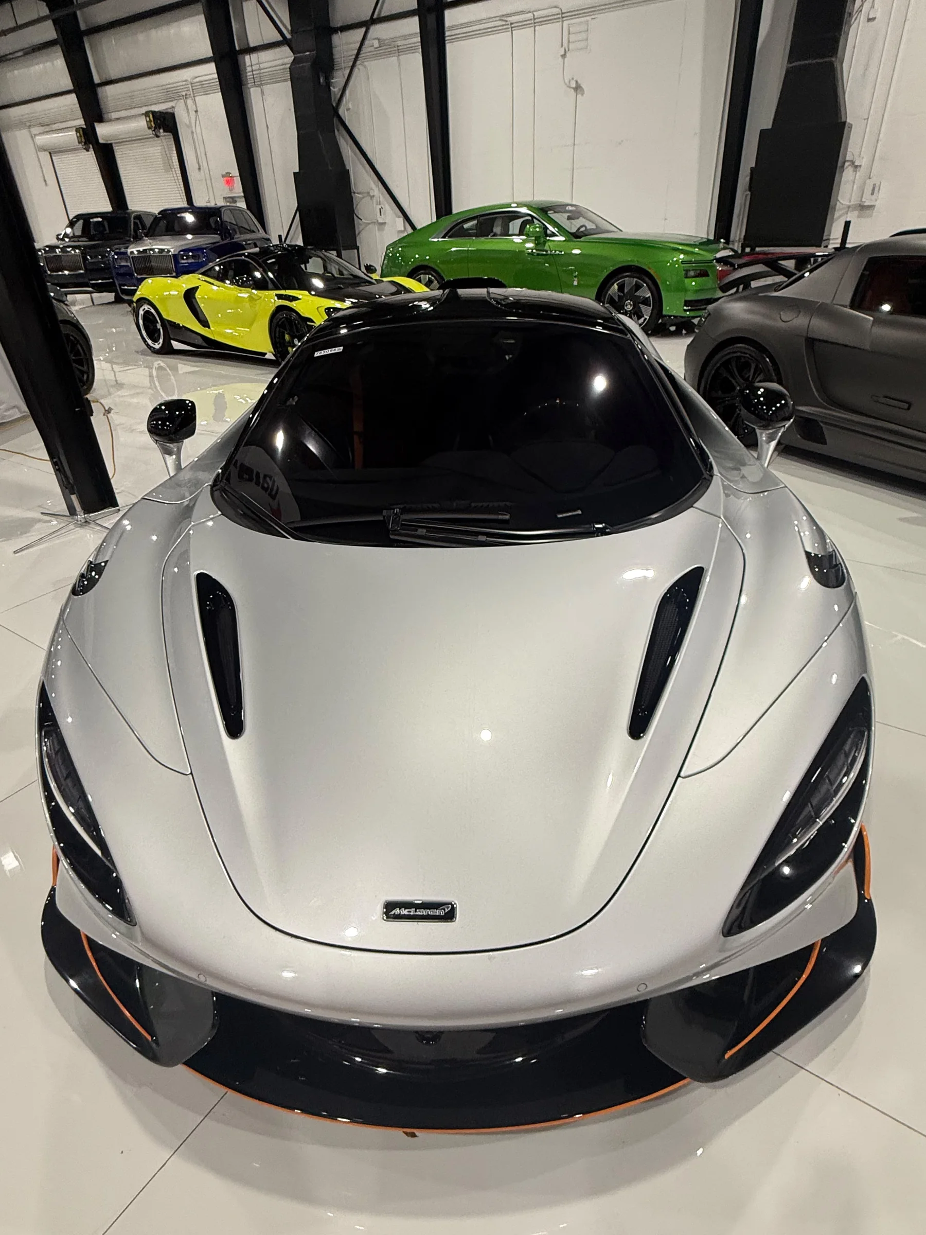 McLaren — Silver & Orange